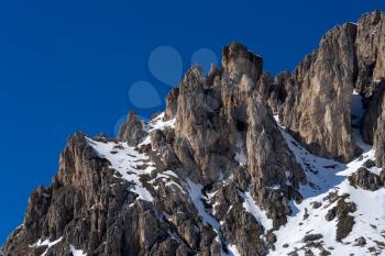 View of the Dolomites from the Pordoi Pass