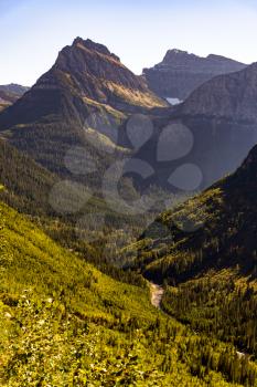 Scenic View of Glacier National Park