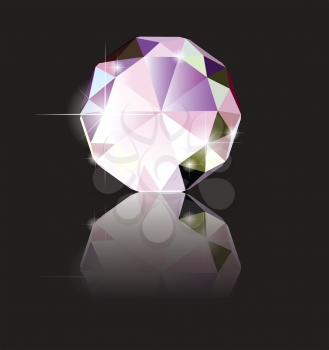 Illustration of A brilliant cut diamond