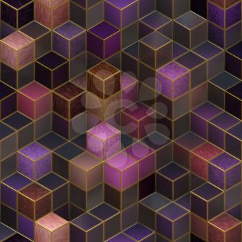 Colorful 3d cubes, boxes abstract design background.