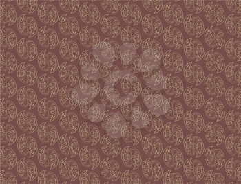Illustration of abstract vintage pattern wallpaper background.
