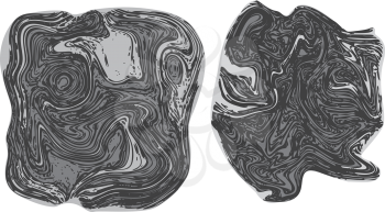 Grunge stone or wood texture in line art style.