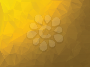 Abstract golden geometric background made of polygons.