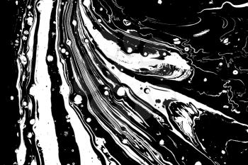 Abstract marble texture in black and white as grunge background.