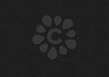 White color isometric grid on black, a4 size horizontal background
