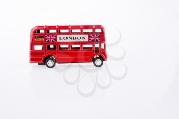 London Bus on a white background