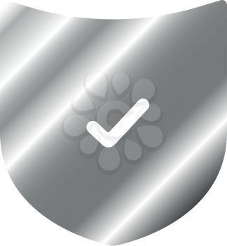 Shield it is color icon . Simple style .