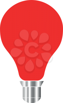 Bulb it is color icon . Simple style .