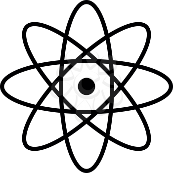 Atom it is the black color icon .