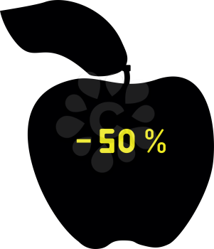 Black discount apple fifty percent for sale.