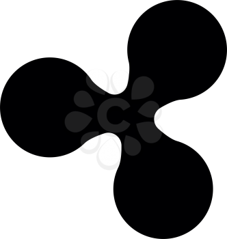Ripple icon black color vector illustration flat style simple image