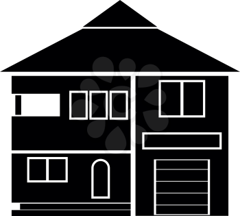 House it is black color icon .