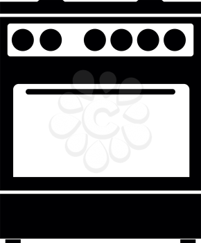 Kitchen stove  it is the black color icon .