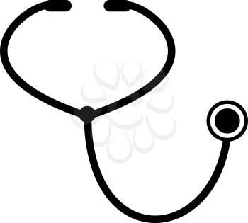 Stethoscope it is the black color icon .