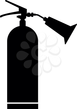 Fire extinguisher it is the black color icon .