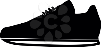 Sport shoes  it is the black color icon .
