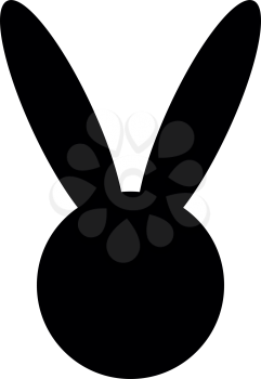 Hare or rabbit head  it is the black color icon .