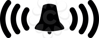 Ringing bell  it is the black color icon .