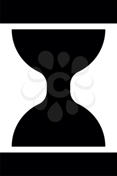 Hourglass black icon .