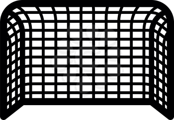Soccer gate Football gate Handball gate Concept score icon black color vector illustration flat style simple image