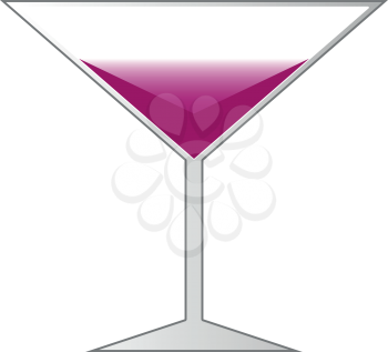 Martini glass  it is icon . Simple style .