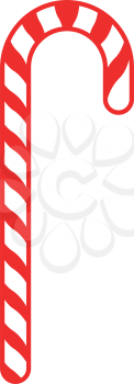 Candy cane icon . It is flat style