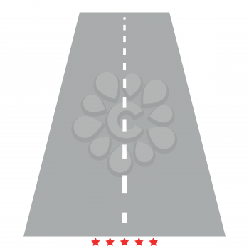 Road icon Illustration color fill simple style