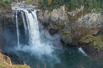 A view of Snoqualmie Falls in Washington State.