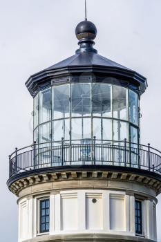 A view of the top of a lighthouse at Cape Disappointmnet State Park.