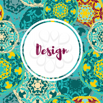Templates banners set. Floral mandala pattern and ornaments. Oriental design Layout. Asian Arabic Indian ottoman motifs.