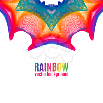 Rainbow Star vector background. Abstract colorful illustration for your business 