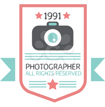 Photography Hipster Badges and Labels in Vintage Style
