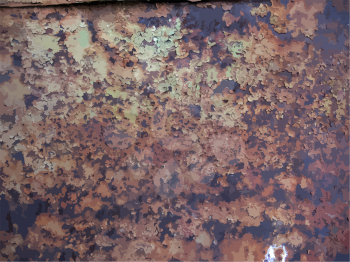 Vector texture of rusty metal. Grungy background.