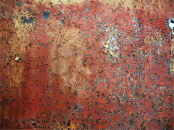 Vector texture of rusty metal. Grungy background.