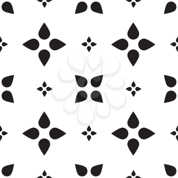 Universal vector black and white seamless pattern (tiling). Monochrome geometric ornaments. Texture for scrapbooking, wrapping paper, textiles, home decor, skins smartphones backgrounds cards, website, web page, textile wallpapers, surface design, fashion.