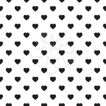 Monochrome seamless pattern with hearts. Texture for scrapbooking, wrapping paper, textiles, home decor, skins smartphones backgrounds cards, website, web page, textile wallpapers, surface design, fashion, wallpaper, pattern fills.