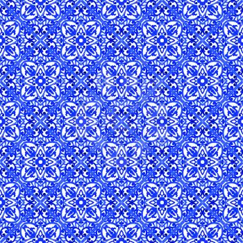 Portuguese azulejo tiles. Blue and white gorgeous seamless patterns. For scrapbooking, wallpaper, cases for smartphones, web background, print, surface texture, pillows, bathroom, linens bags T-shirts