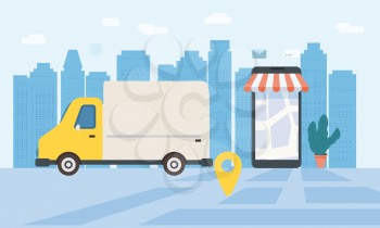 Online delivery of goods, tracking online tracker