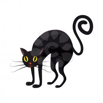 Black cat, holiday Halloween, character attribute icon