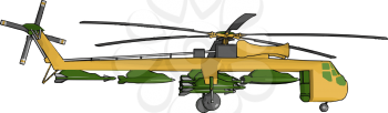 Helicopter a versatile aircraft uses include transportation of people and cargo military uses construction firefighting search and rescue tourism medical agriculture news and media and aerial observation among others vector color drawing or illustration