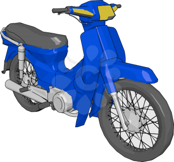 It is a cheap method of transportation and does not have guard facility from strong wind and rain vector color drawing or illustration