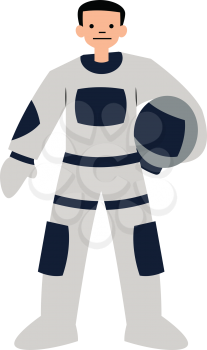 Astronaut character vector illustration on a white background