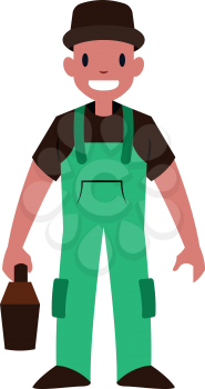 Male mechanic vector illustration on a white background