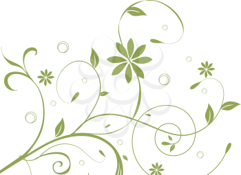 Abstract flowers background with place for your text 