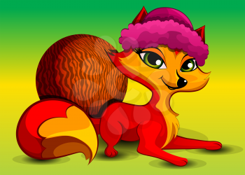 Foxy fox, vector illustration