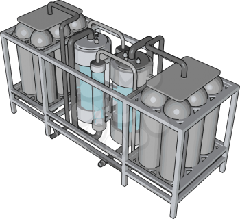 Temperature controlled storage containersfor liquid vector illustration on white background