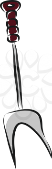 Meat fork illustration vector on white background 