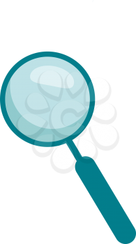 A magnifying glass vector or color illustration