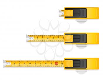 measuring tape stock vector illustration isolated on white background