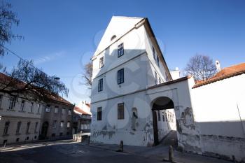 Zagreb, Croatia - 24 February 2019: Zagreb Observatory entrance on Opaticka st. 22